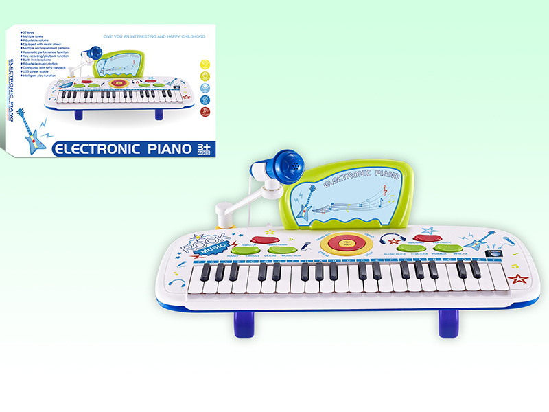 37 Keys Blue Electronic Organ