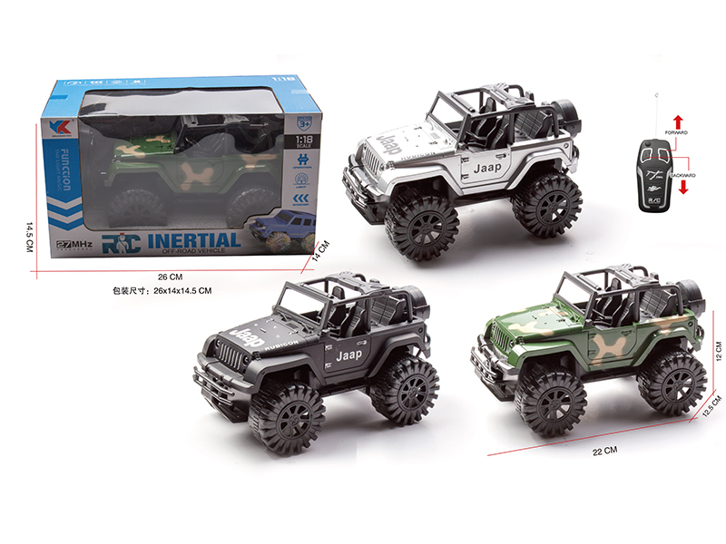 1:18 2Ch R/C Simulated Jeep With Light