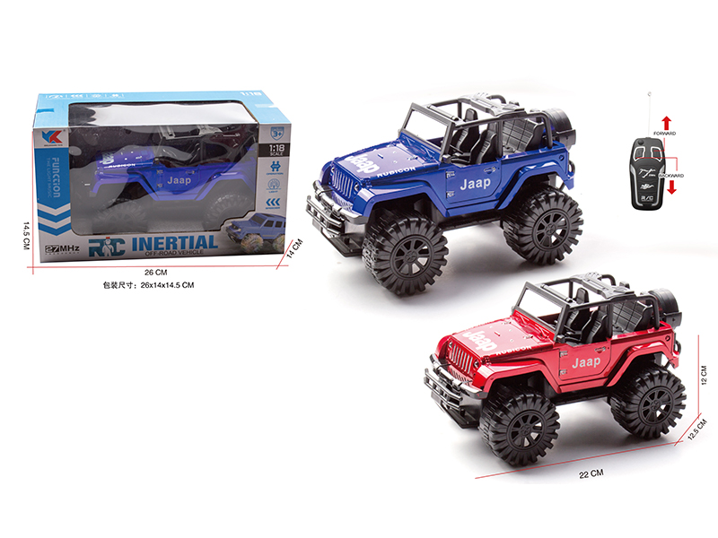 1:18 2Ch R/C Simulated Jeep With Light