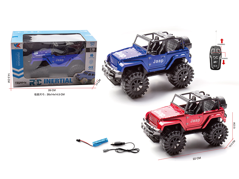 1:18 2Ch R/C Simulated Jeep With Light