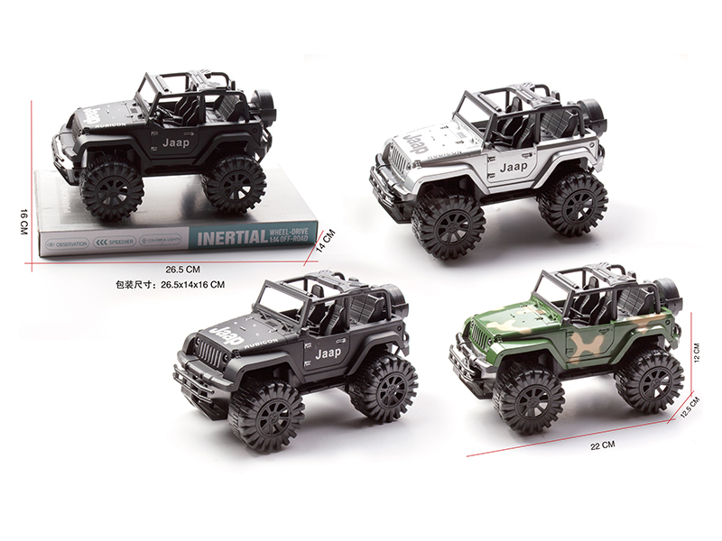 1:18 Friction Simulated Jeep