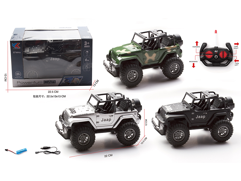 1:18 4Ch R/C Simulated Jeep With Light