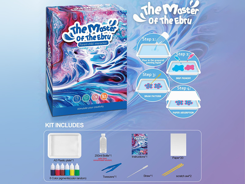 Water Drawing Set(6 Color Pigments)