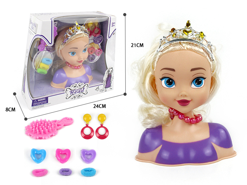 Fashion Doll Styling Head Hair Salon Toy
