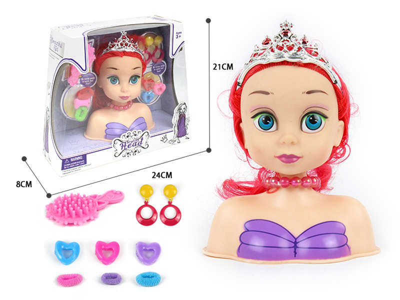 Fashion Doll Styling Head Hair Salon Toy