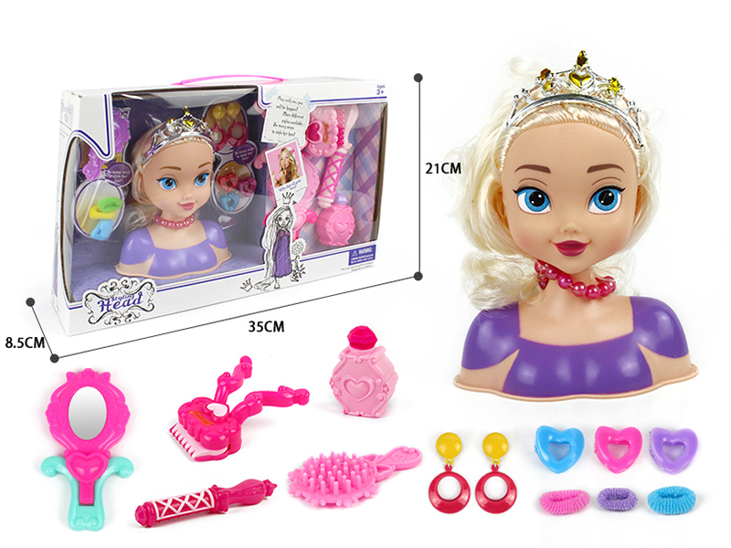 Fashion Doll Styling Head Hair Salon Toy