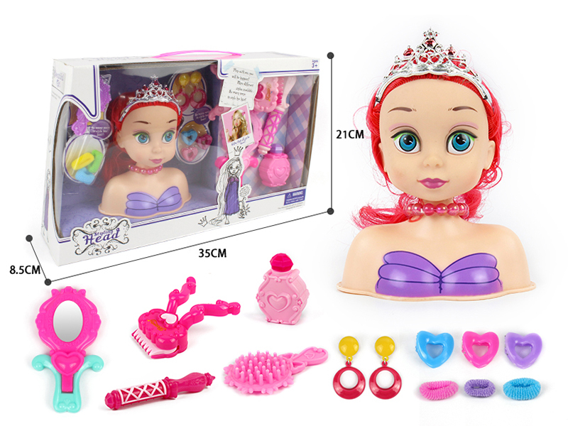 Fashion Doll Styling Head Hair Salon Toy