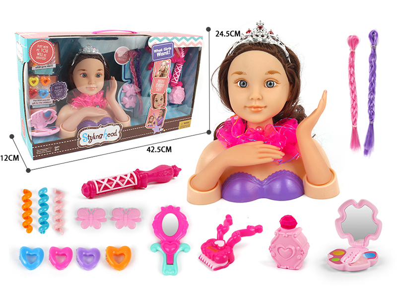 Doll Styling Head Makeup Toy
