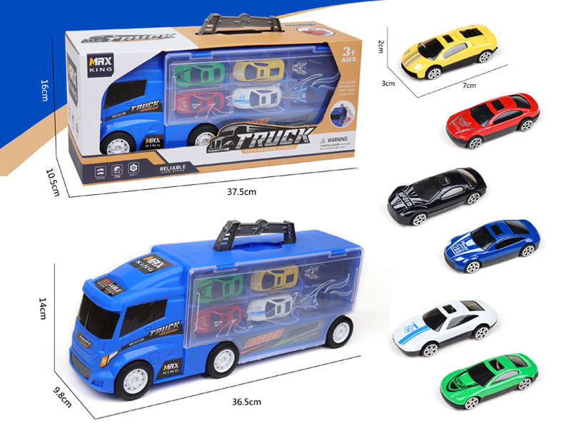 Slide Container Trailer With 6 Slide Alloy Sports Car