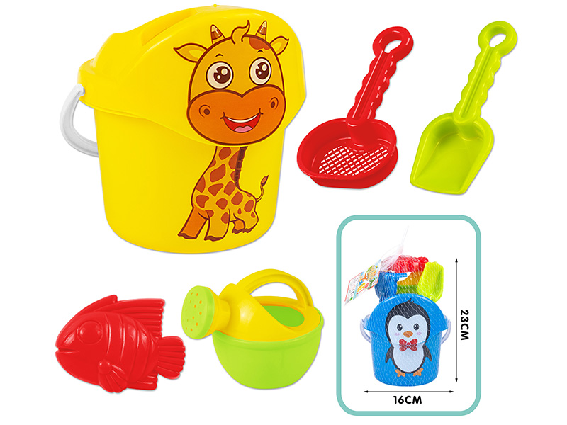 Heat Tranfer Printing Pattern  Sand Bucket Set 6pcs