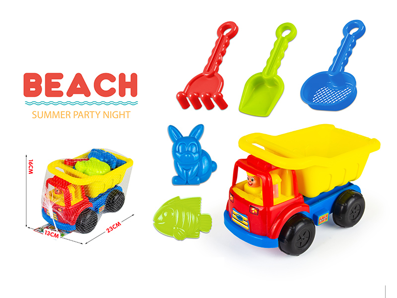 Beach Car Toys Set 6pcs