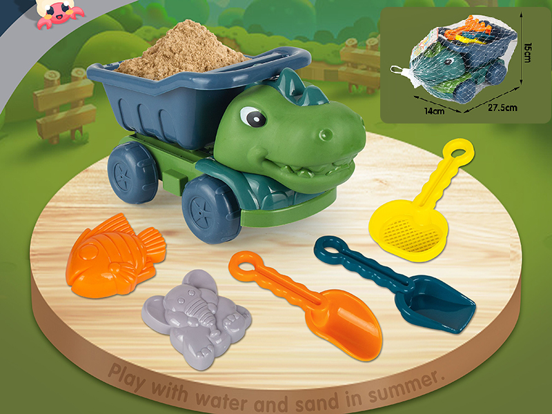 Dinosaur Beach Car Toys Set 6pcs(2 Colors)