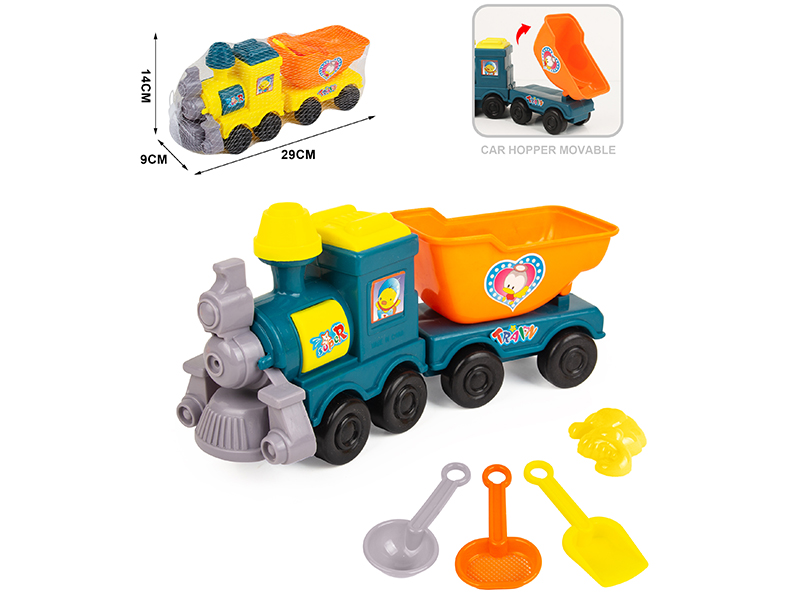 Beach Toys Cartoon Train Set 5pcs