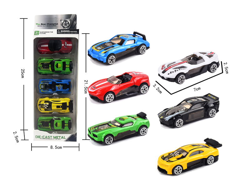 5PCS Slide Alloy Racing Car