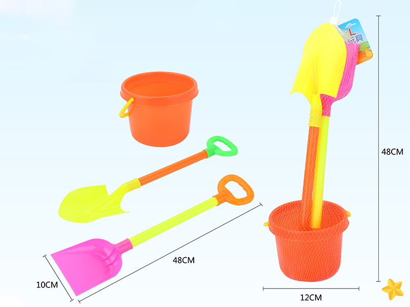 Sand Bucket + 2 Shovel