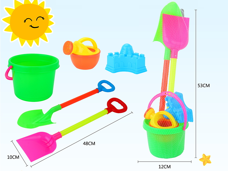 Sand Bucket + 4 Accessories