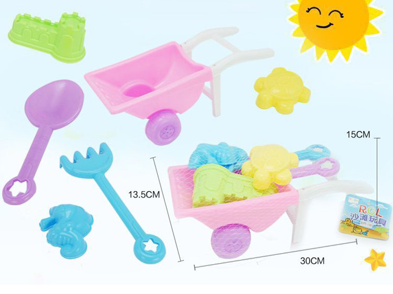 Beach Cart Toys Set(Pink)