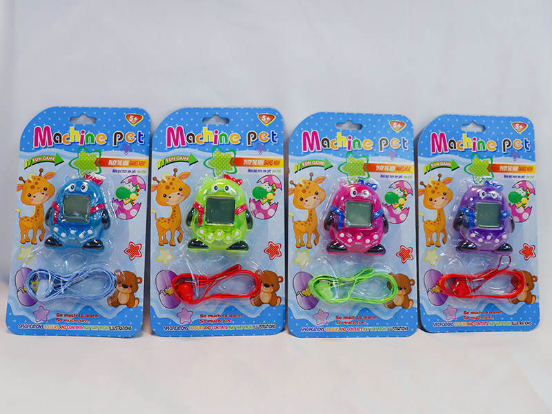 Electronic Pet Game Console With Lanyard