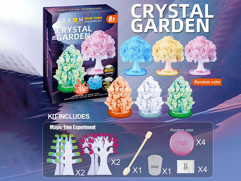 Magic Tree Growing Experiment(4 Trees)