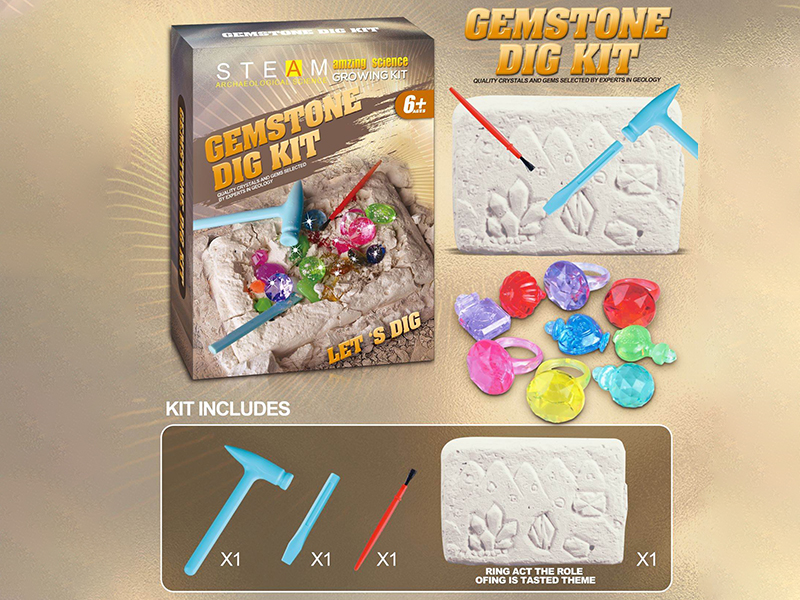 Archaeological Dig Series - Gemstone(Ring Jewelry Theme)