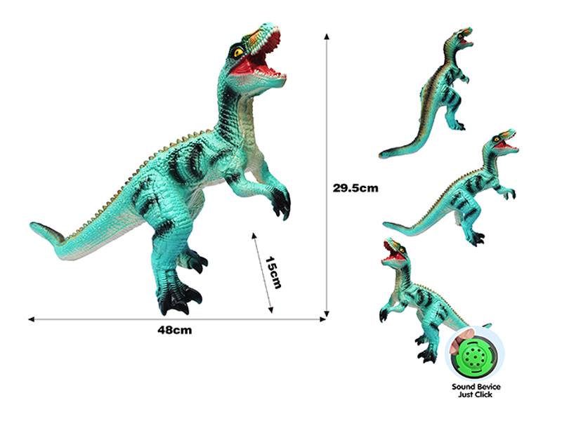48Cm Vinyl Simulated Ic Velociraptor Toy