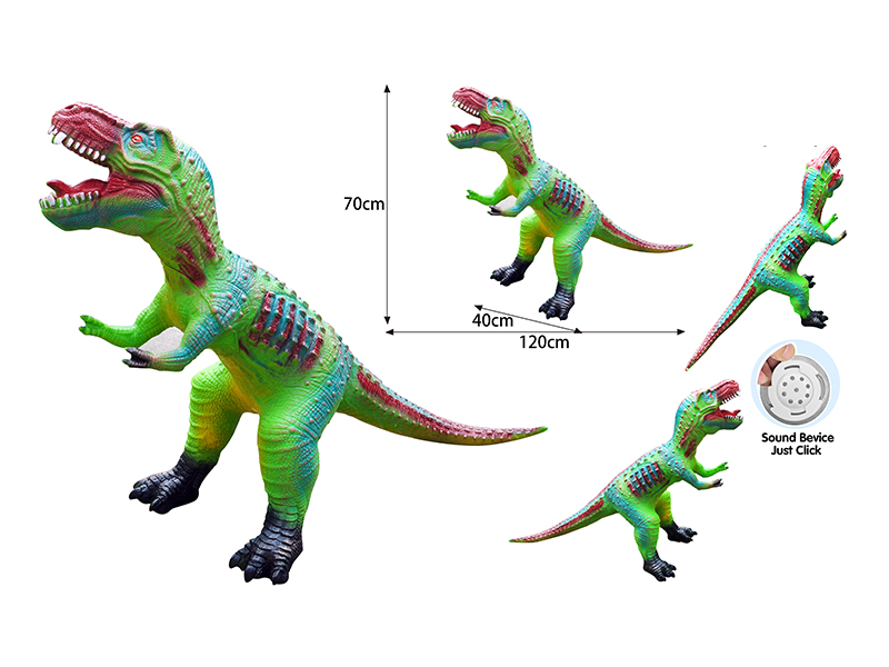 120Cm Vinyl Simulated Ic Large Green Tyrannosaurus Rex Toy