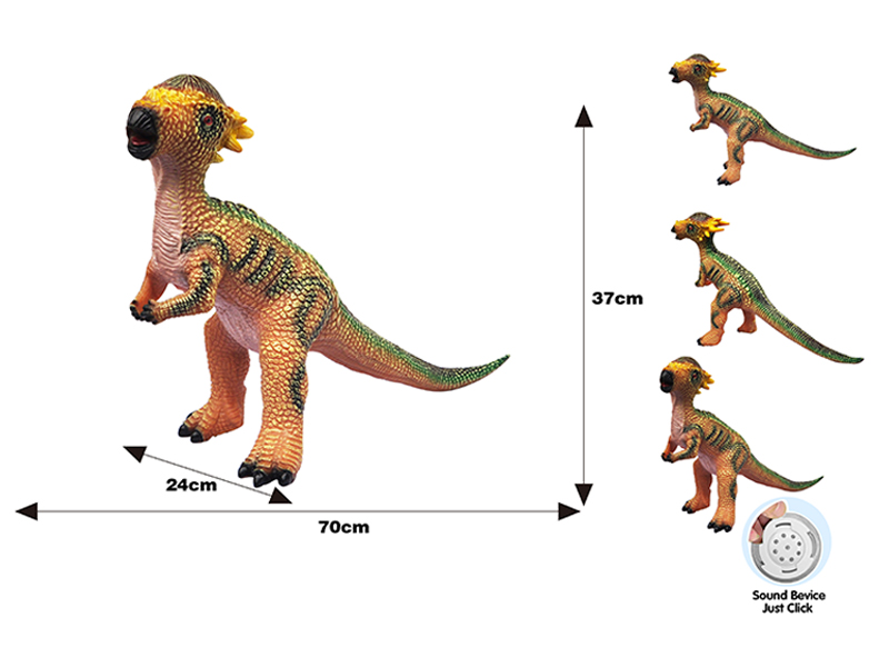 70Cm Vinyl Simulated Ic Large Pachycephalosaur Toy