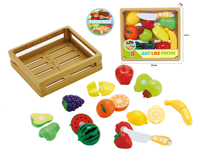 Cutting Fruits Set + Basket 22PCS