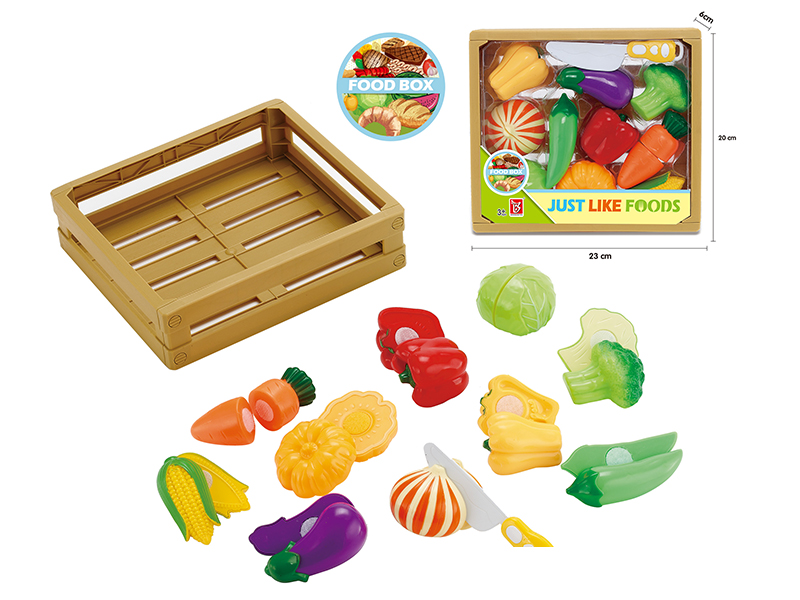 Cutting Vegetable Set + Basket 22PCS