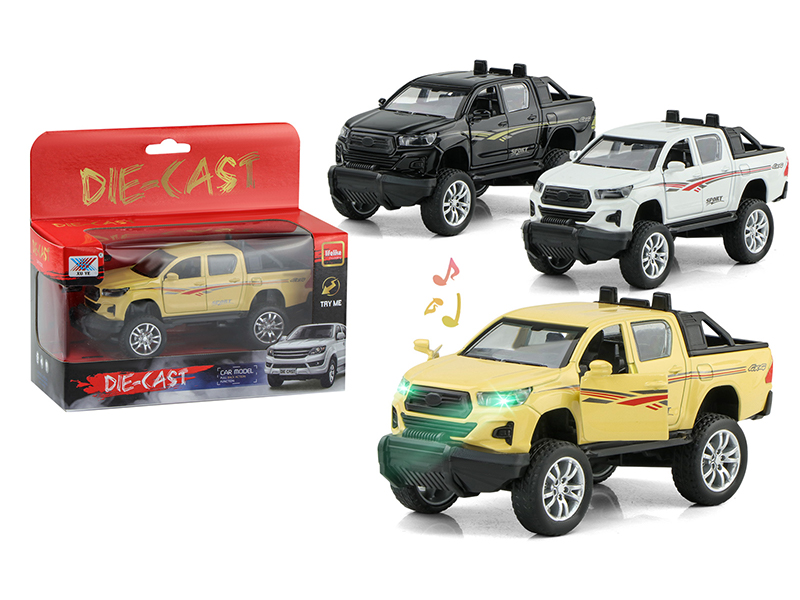 1:32 Pull Back Foot Monster Alloy Car With Light And Music