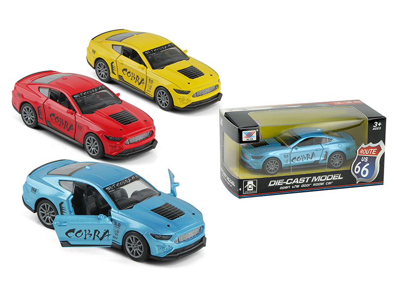 1:32 Pull Back Mustang Gt Alloy Car