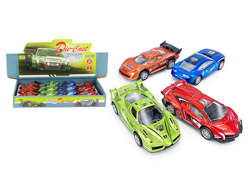 12Pcs 1:36 Pull Back Alloy Car