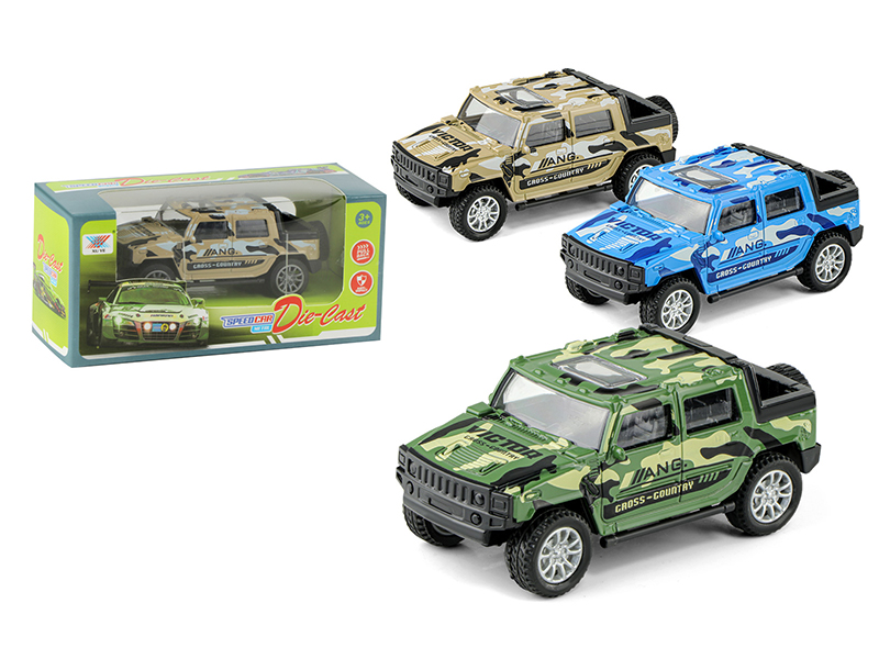 1:36 Pull Back Model Hummer Military Vehicle Alloy Vehicle
