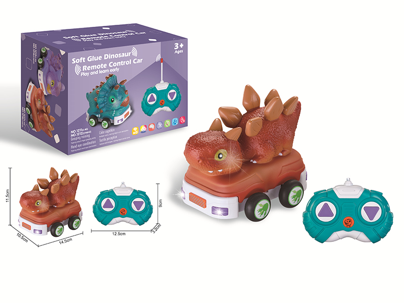 2.4G Remote Control Soft Glue Dinosaur Car