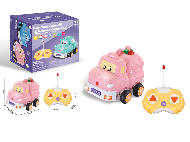 27Mhz Remote Control Soft Glue Cartoon Car(With Light And Music)