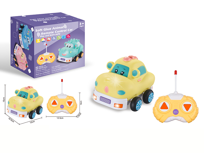 27Mhz Remote Control Soft Glue Cartoon Car(With Light And Music)