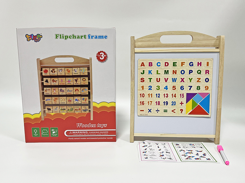 Double Sided Wooden Letter Recognition Writing Board