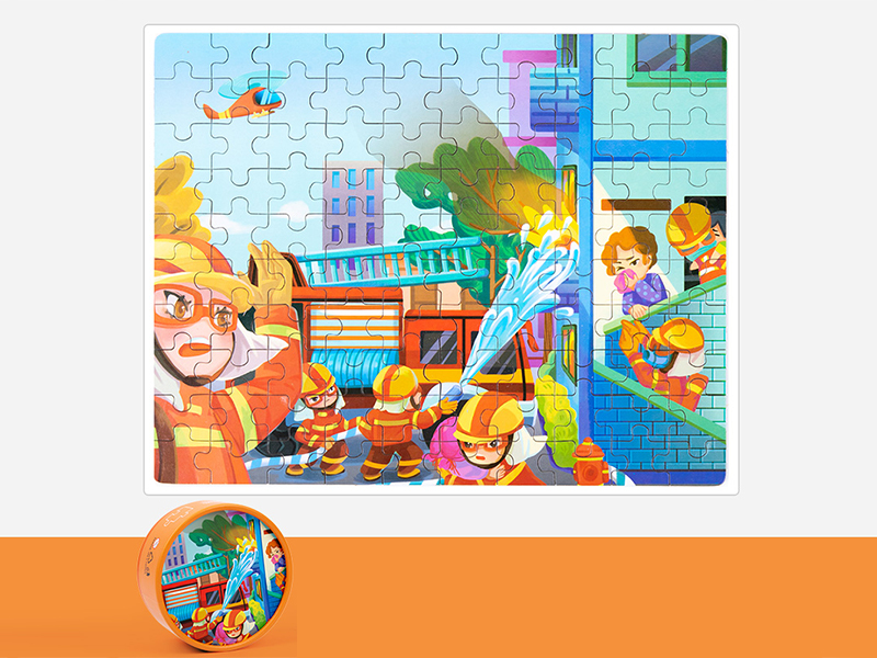 100Pcs Paper Tube Puzzle (Fire Fighting)