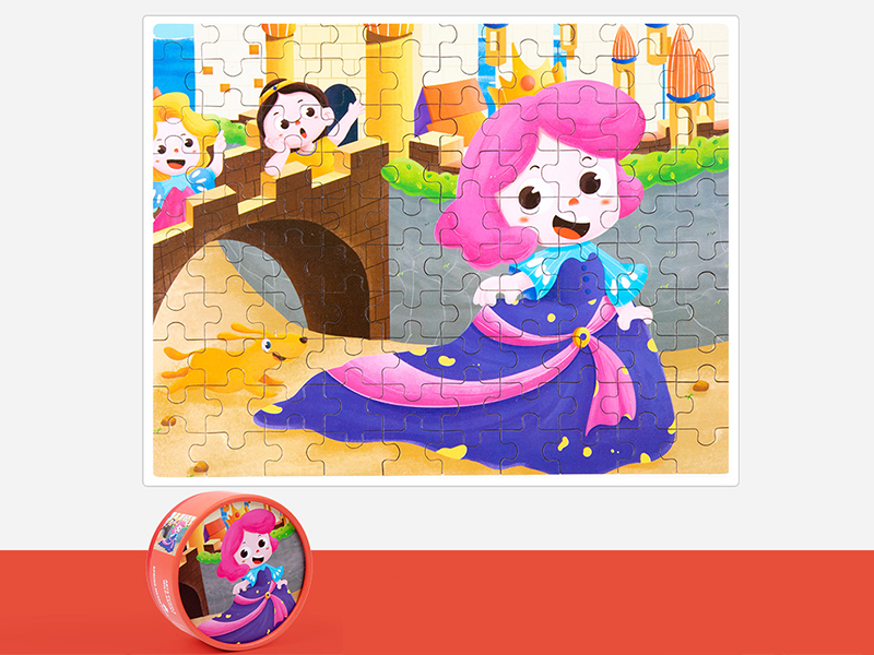 100Pcs Paper Tube Puzzle (Princess)