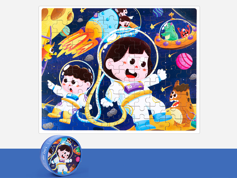 100Pcs Paper Tube Puzzle (Space)