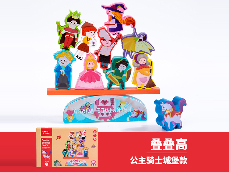 Wooden Princess Knight Building Blocks