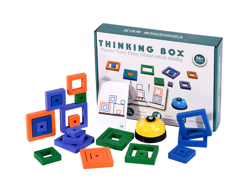 Wooden Twin Battle Thinking Block