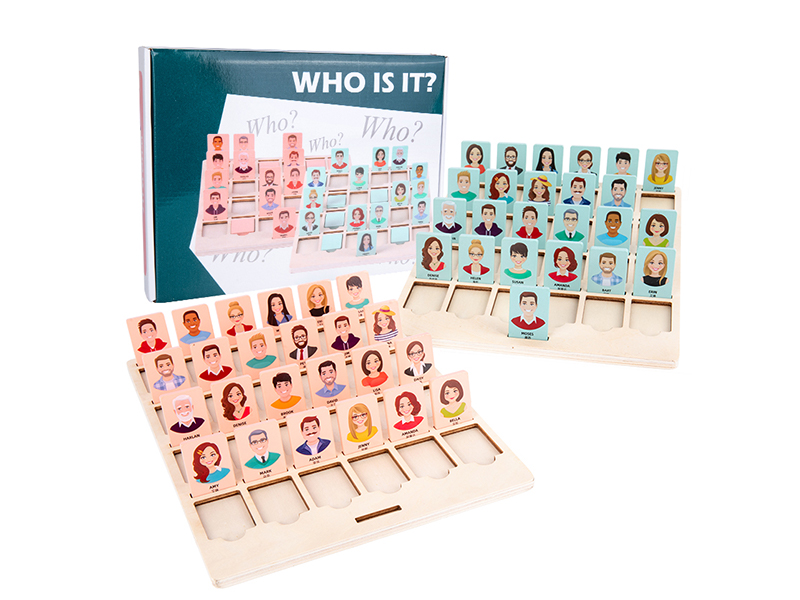 Wooden Guess Who I Am Toy