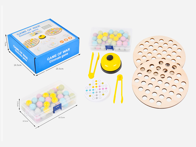 Wooden Battle Clip Beads Toy