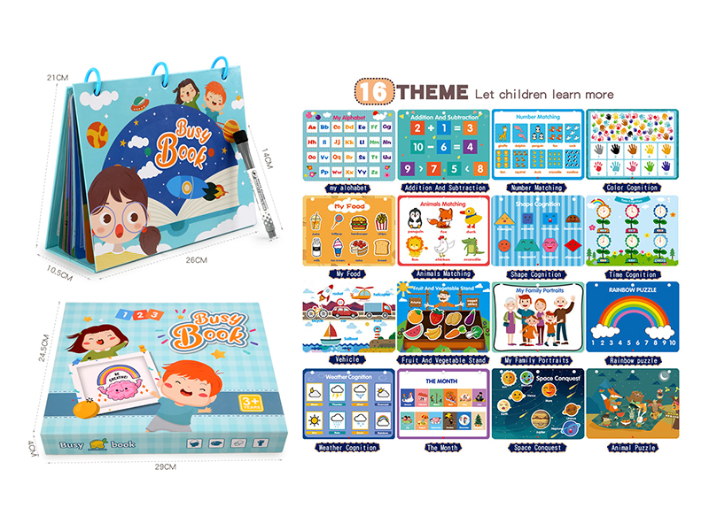 Paper Desk Calendar Style Busy Book