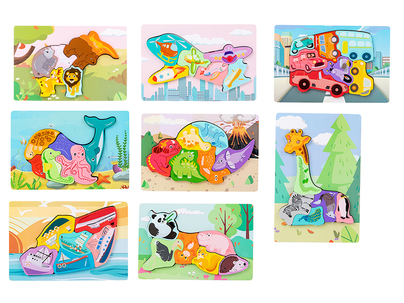 Wooden Creative Three-Dimensional Puzzle