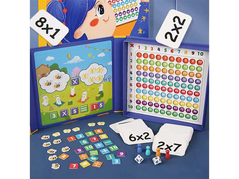 Wooden Number Operation Teaching Aid Box