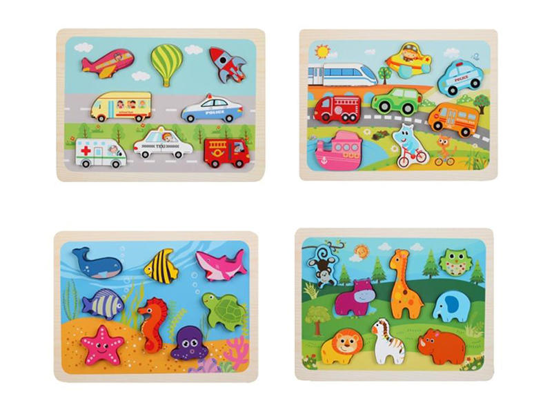 Wooden Three-Dimensional Puzzle Toy