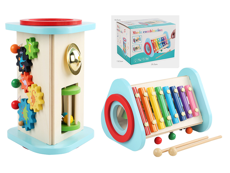 Wooden Multifunctional Music Combination