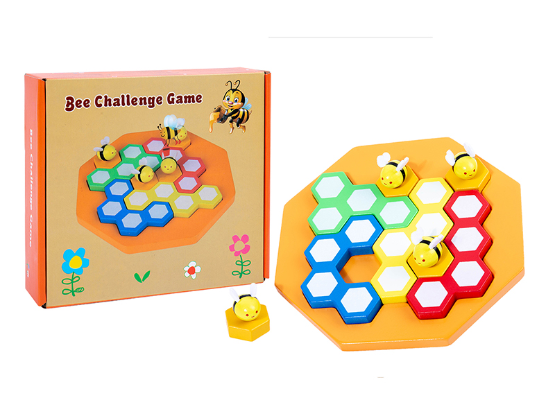 Wooden Bee Nesting Challenge Game